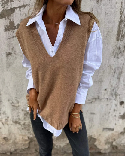 Evelyn | Chaleco de Punto con Estilo