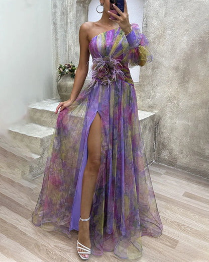 Cecelia | Vestido Elegante con Abertura
