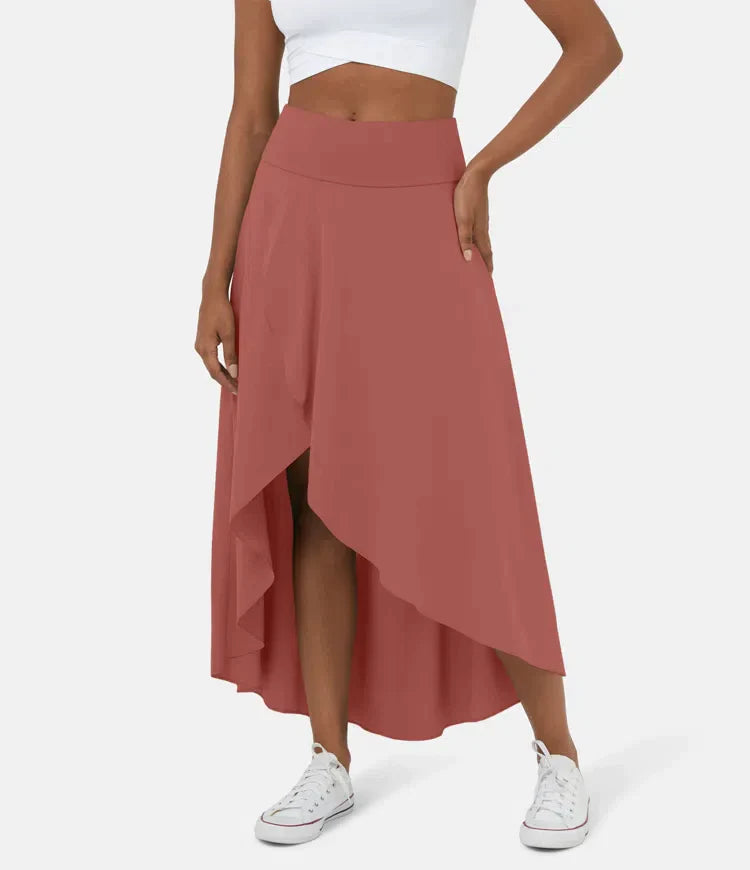 Amelie | Falda Midi Capeada Elegante