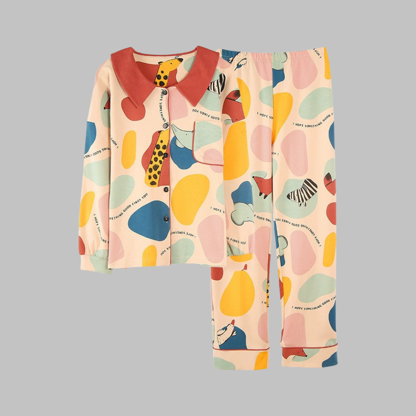 Cosima | Conjunto Acogedor de Top de Manga Larga y Pantalones