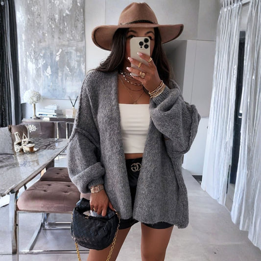 Leticia | Cárdigan Clásico con Botones de Manga Larga