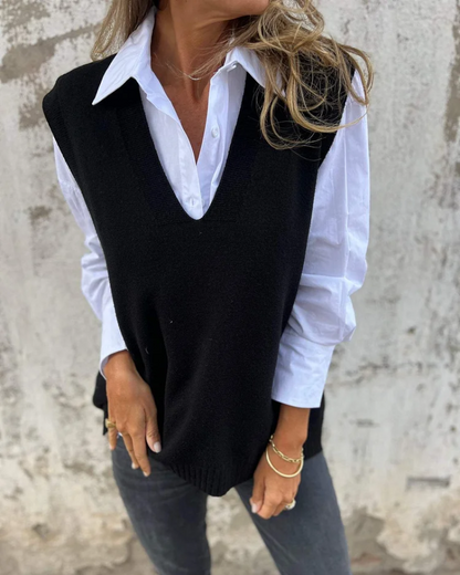 Evelyn | Chaleco de Punto con Estilo