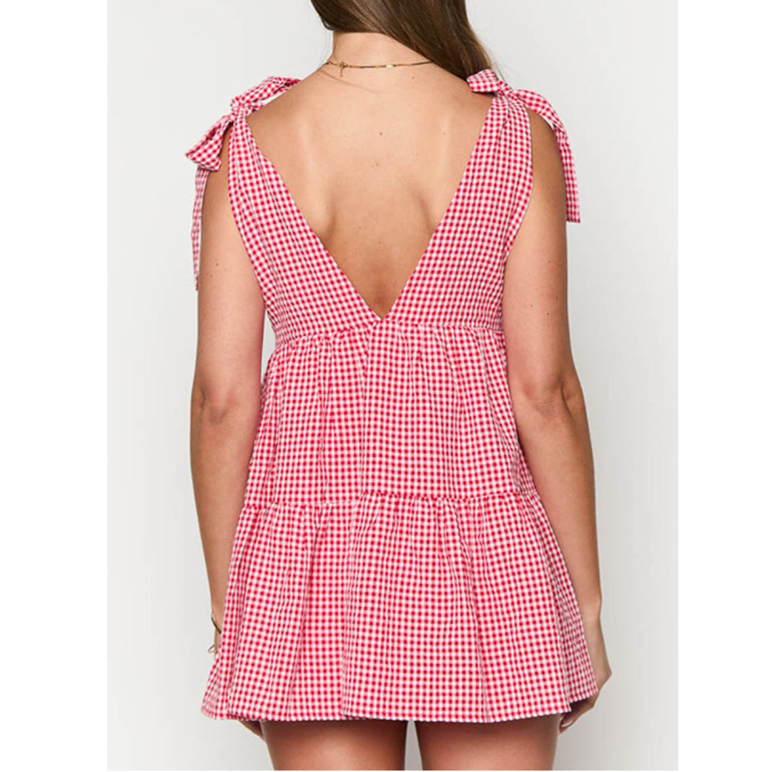 Ligaya | Vestido Verano Sin Mangas Lazo Hombro