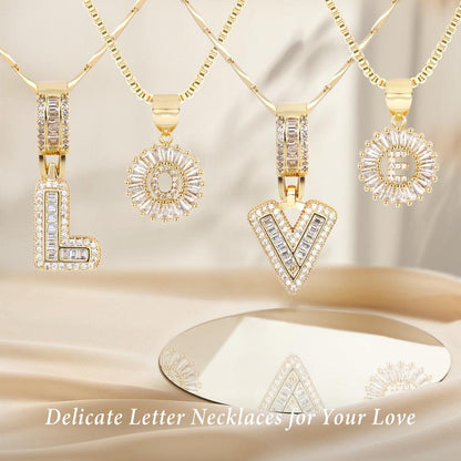 Aisha | Pack de 2 Collares Colgantes con Inicial Elegantes