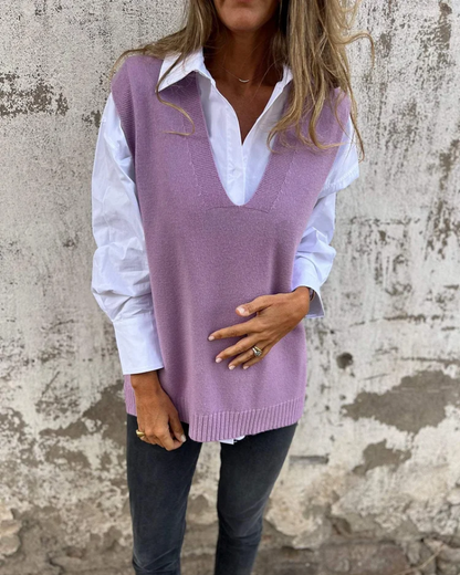 Evelyn | Chaleco de Punto con Estilo