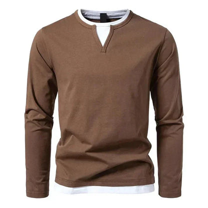 Alvin | Camiseta de Manga Larga Premium de Algodón Peinado