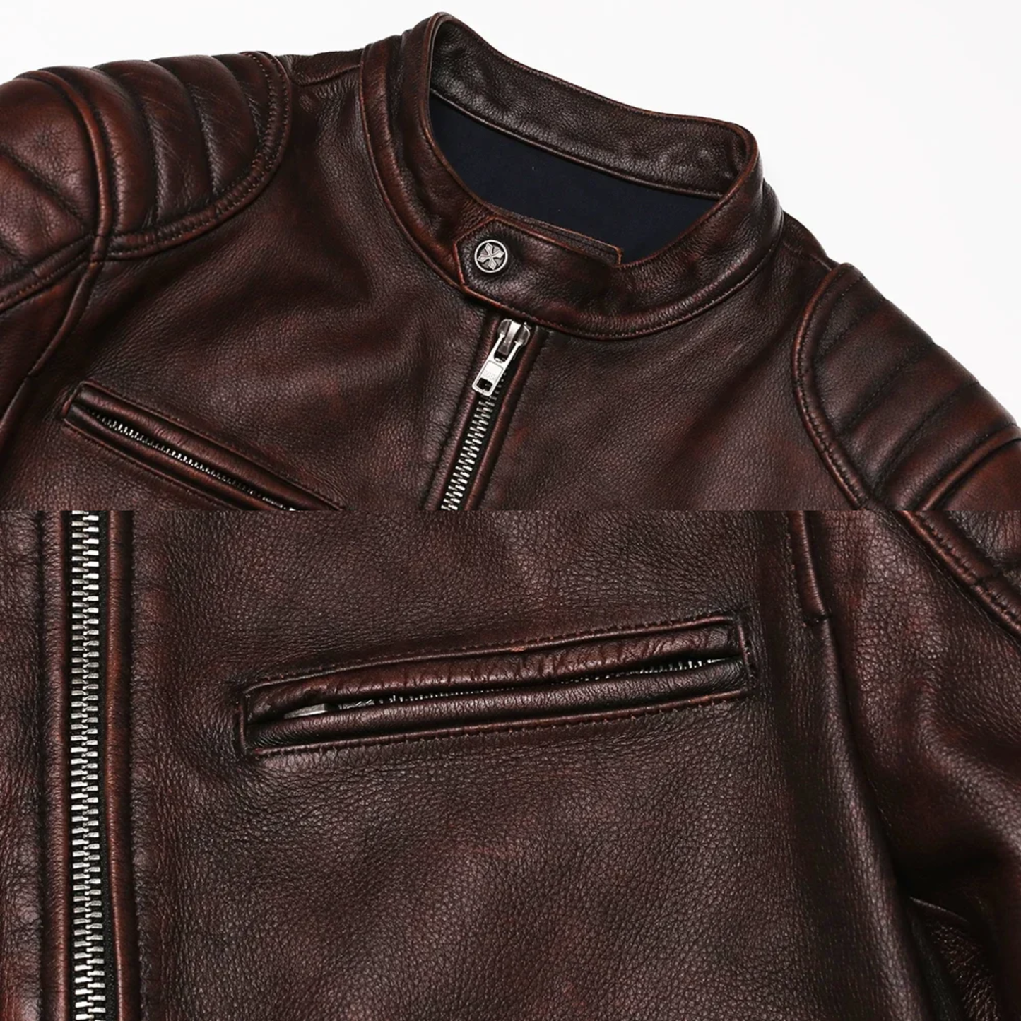 Ramón | Chaqueta Cuero Vintage