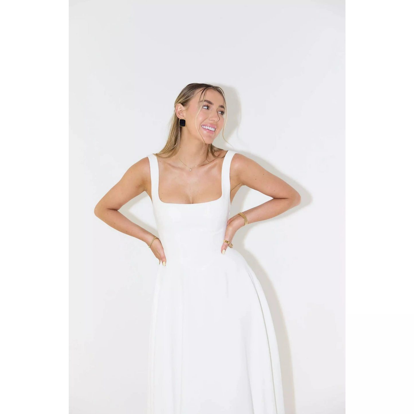 Jazmín | Vestido Midi de Corte Estructural