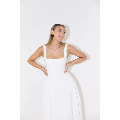 Jazmín | Vestido Midi de Corte Estructural