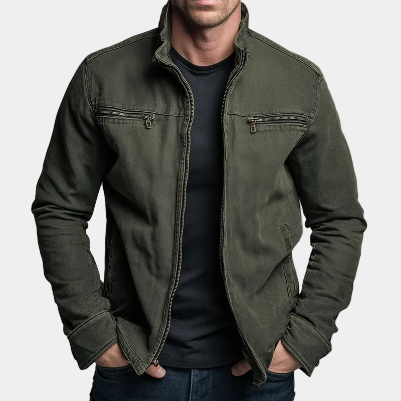 Dario | Chaqueta Vintage Algodón con Cremallera