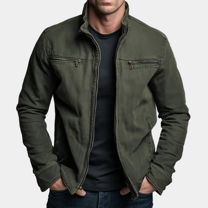 Dario | Chaqueta Vintage Algodón con Cremallera