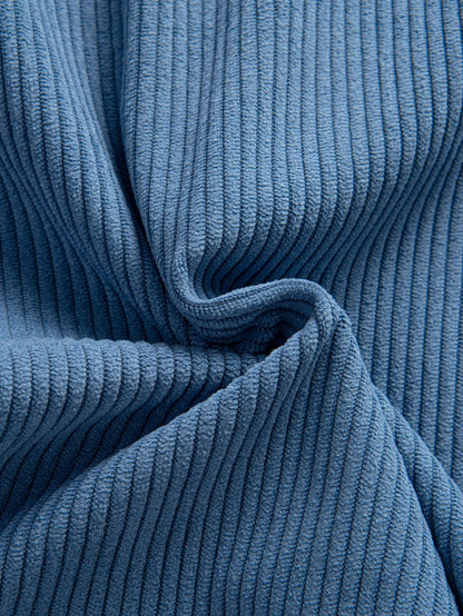Sudadera con Capucha de Pana de Contraste