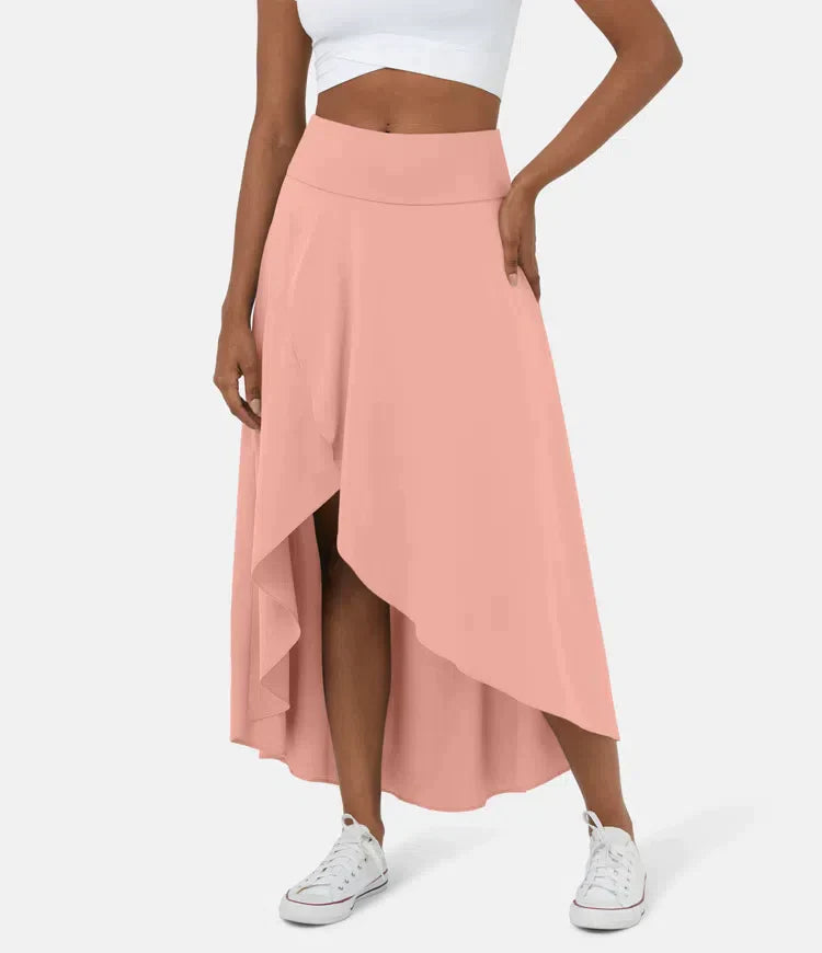 Amelie | Falda Midi Capeada Elegante
