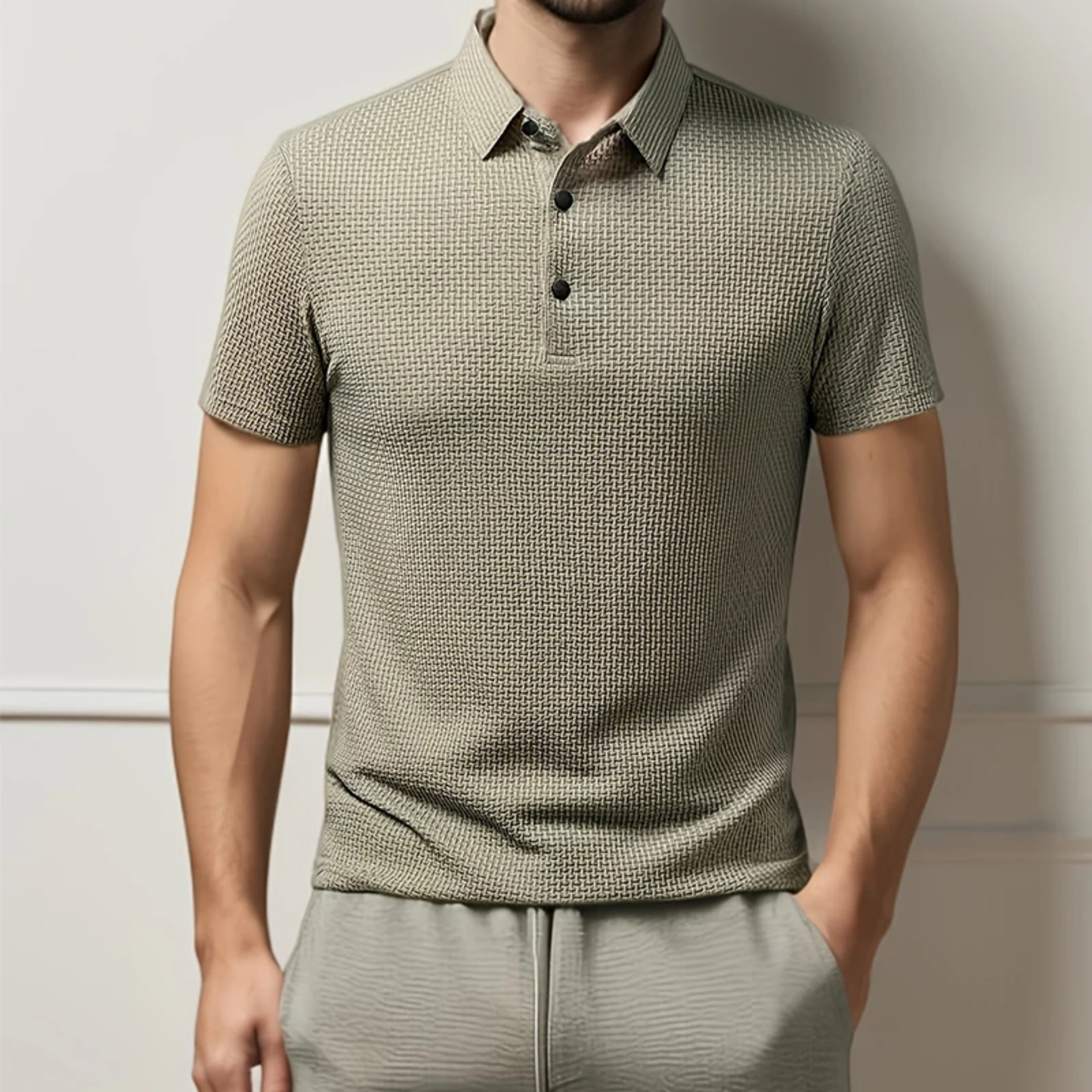 Silvio | Polo Waffle Slim Fit