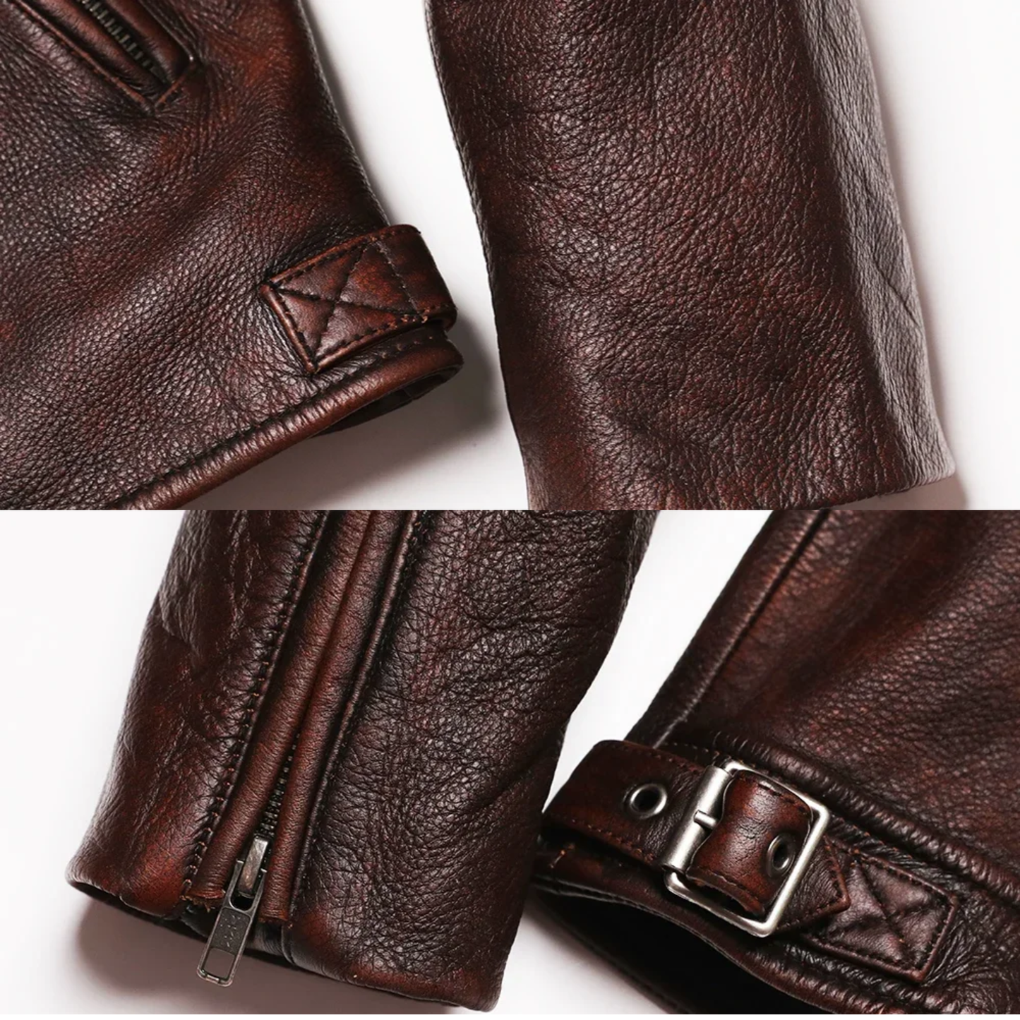 Ramón | Chaqueta Cuero Vintage