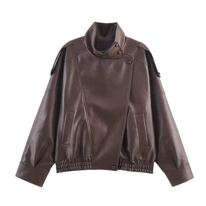 Lucía | Cazadora Biker Efecto Piel