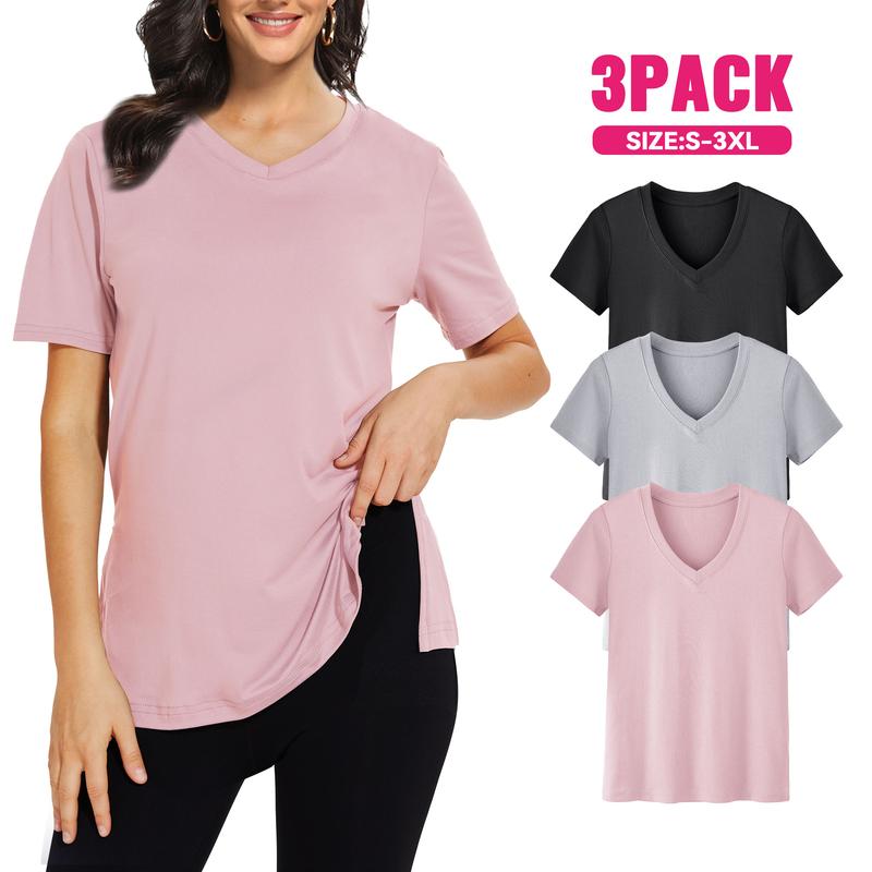 Selena | Camiseta Casual de Ajuste Holgado (Pack de 3)