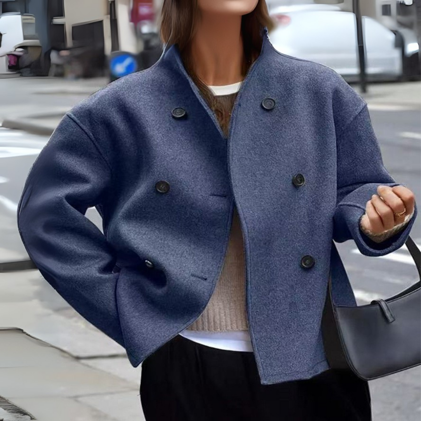 Clara | Abrigo con Cuello Alto