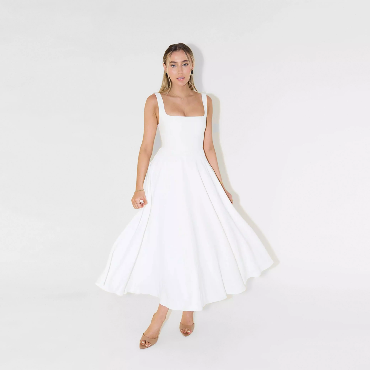 Jazmín | Vestido Midi de Corte Estructural