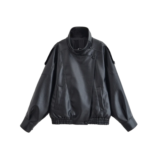 Lucía | Cazadora Biker Efecto Piel