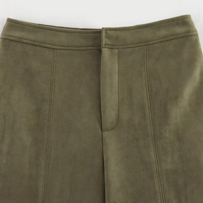 Carolina | Pantalón Oversized Estilo Ante