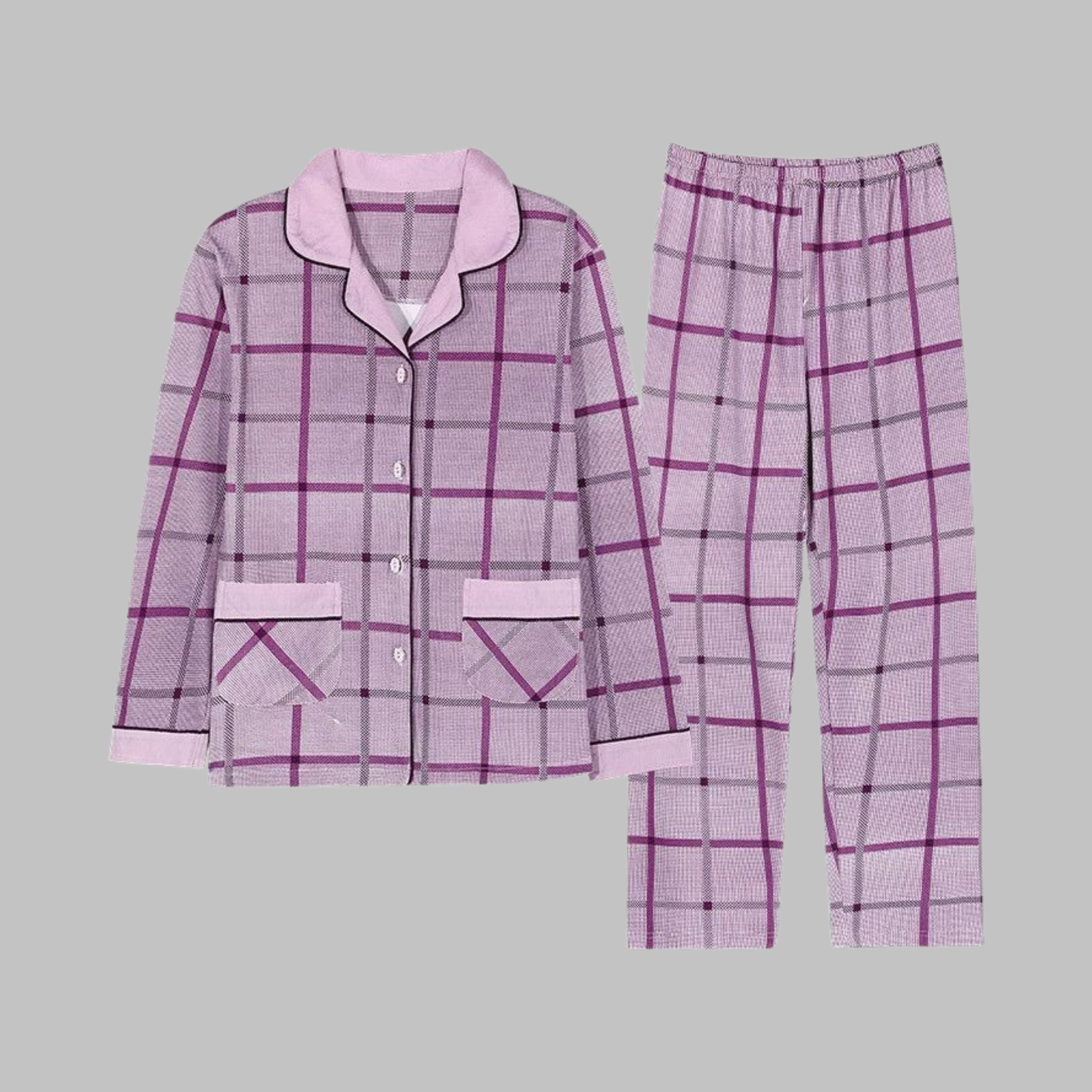 Cosima | Conjunto Acogedor de Top de Manga Larga y Pantalones