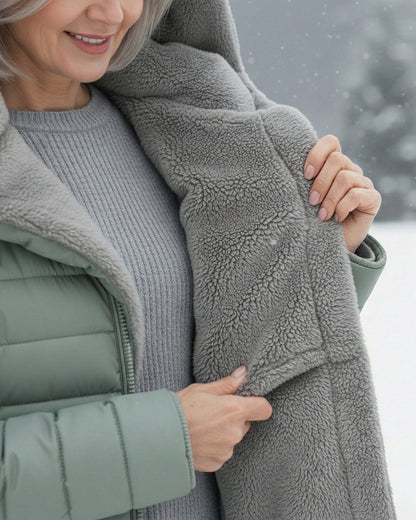Clara | Abrigo de Invierno con Forro Polar y Silueta en Línea A