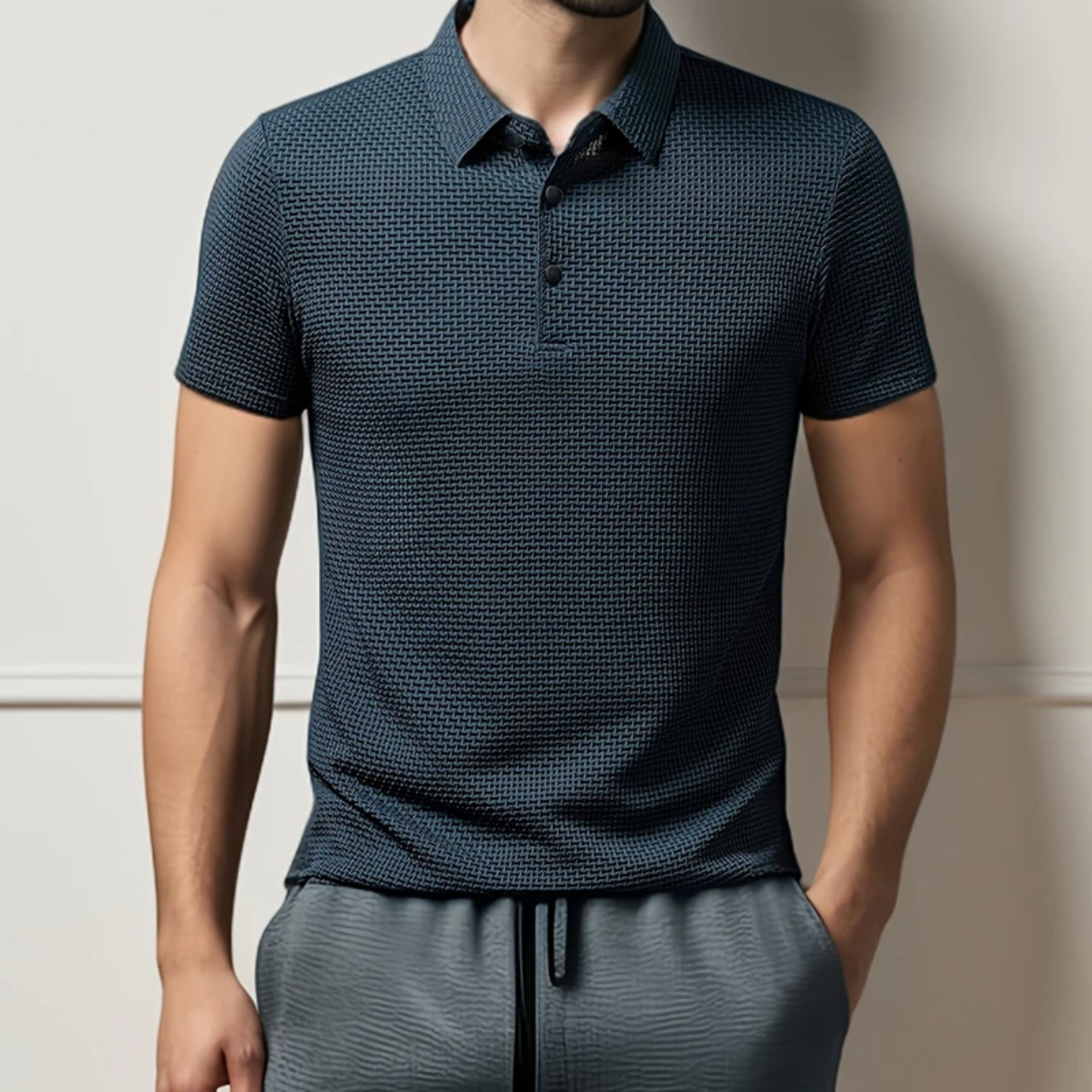 Silvio | Polo Waffle Slim Fit