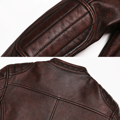 Ramón | Chaqueta Cuero Vintage