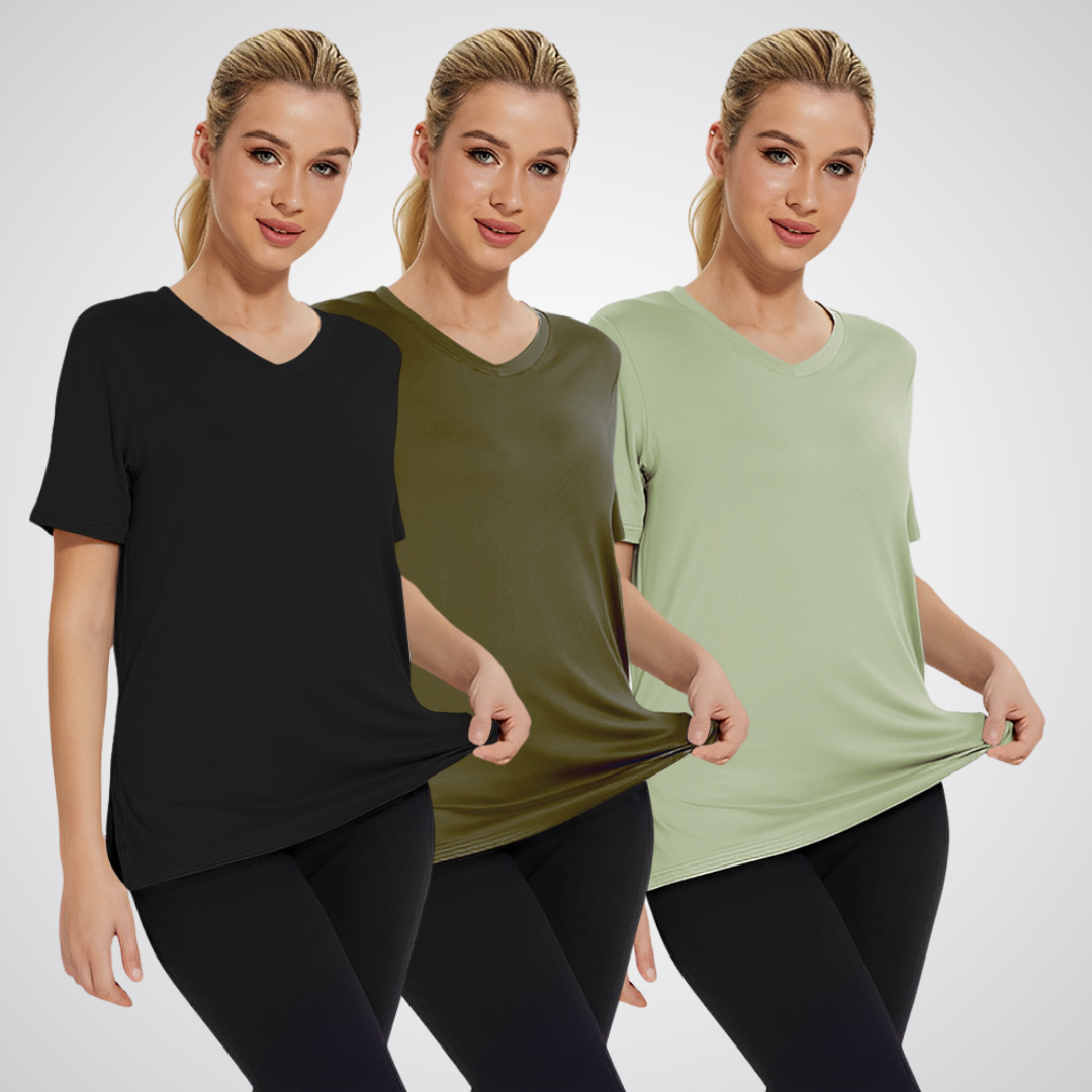 Selena | Camiseta Casual de Ajuste Holgado (Pack de 3)