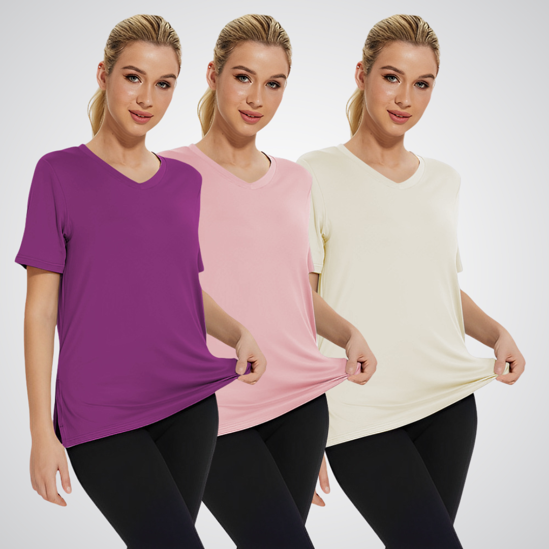 Selena | Camiseta Casual de Ajuste Holgado (Pack de 3)