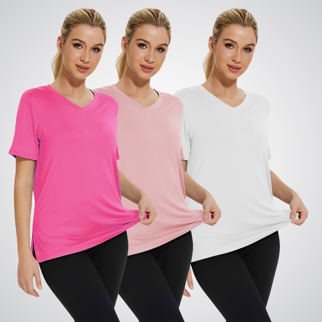 Selena | Camiseta Casual de Ajuste Holgado (Pack de 3)