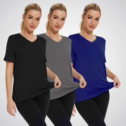 Selena | Camiseta Casual de Ajuste Holgado (Pack de 3)