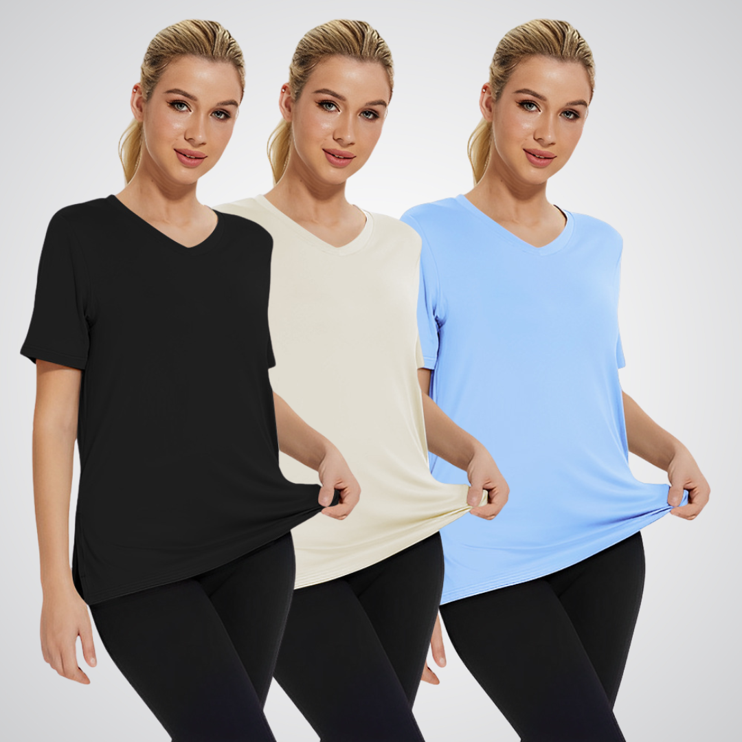Selena | Camiseta Casual de Ajuste Holgado (Pack de 3)