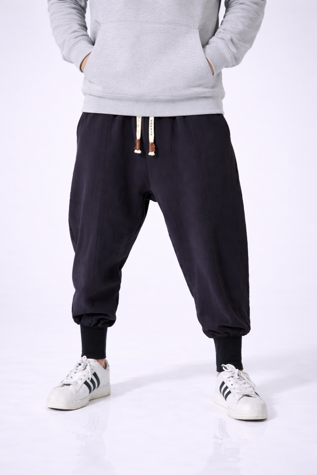 Riku | Pantalones Harem Algodón Estilo Japonés Unisex