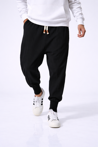 Riku | Pantalones Harem Algodón Estilo Japonés Unisex