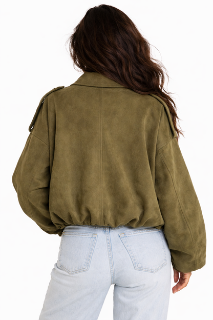 Isabella | Chaqueta Estilo Retro Ante