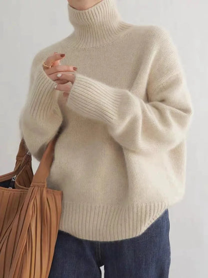 Marianne | Jersey de Cuello Alto de Lujo
