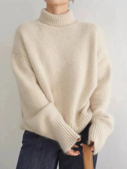 Mia | Jersey de Cuello Alto de Cachemira