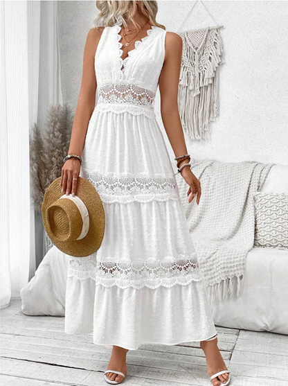 Maika | Vestido de Encaje con Escote en V