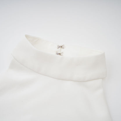 Inés | Vestido Largo de Capas con Cuello Halter