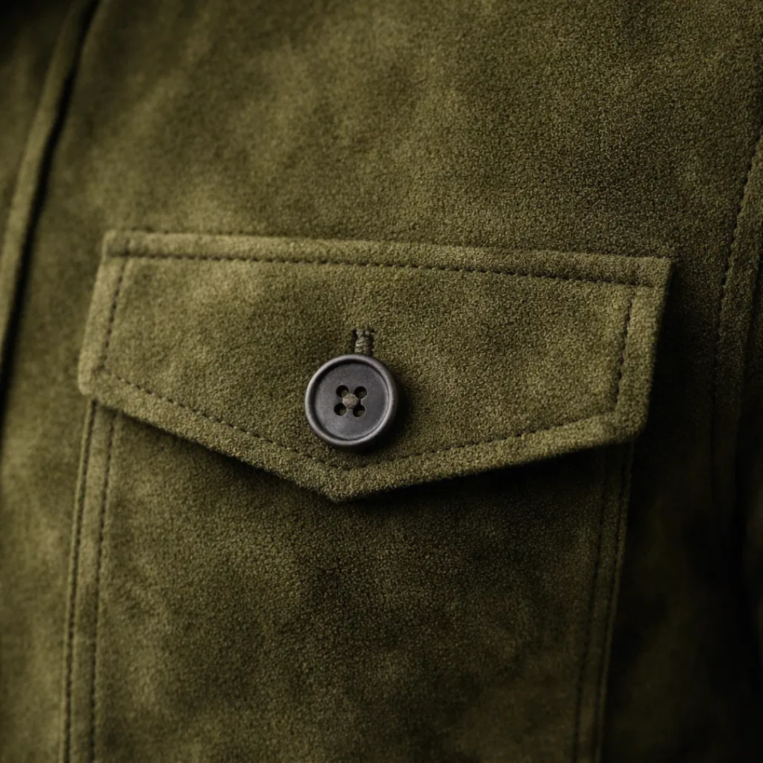 Mateo | Chaqueta Militar Estilo Ante