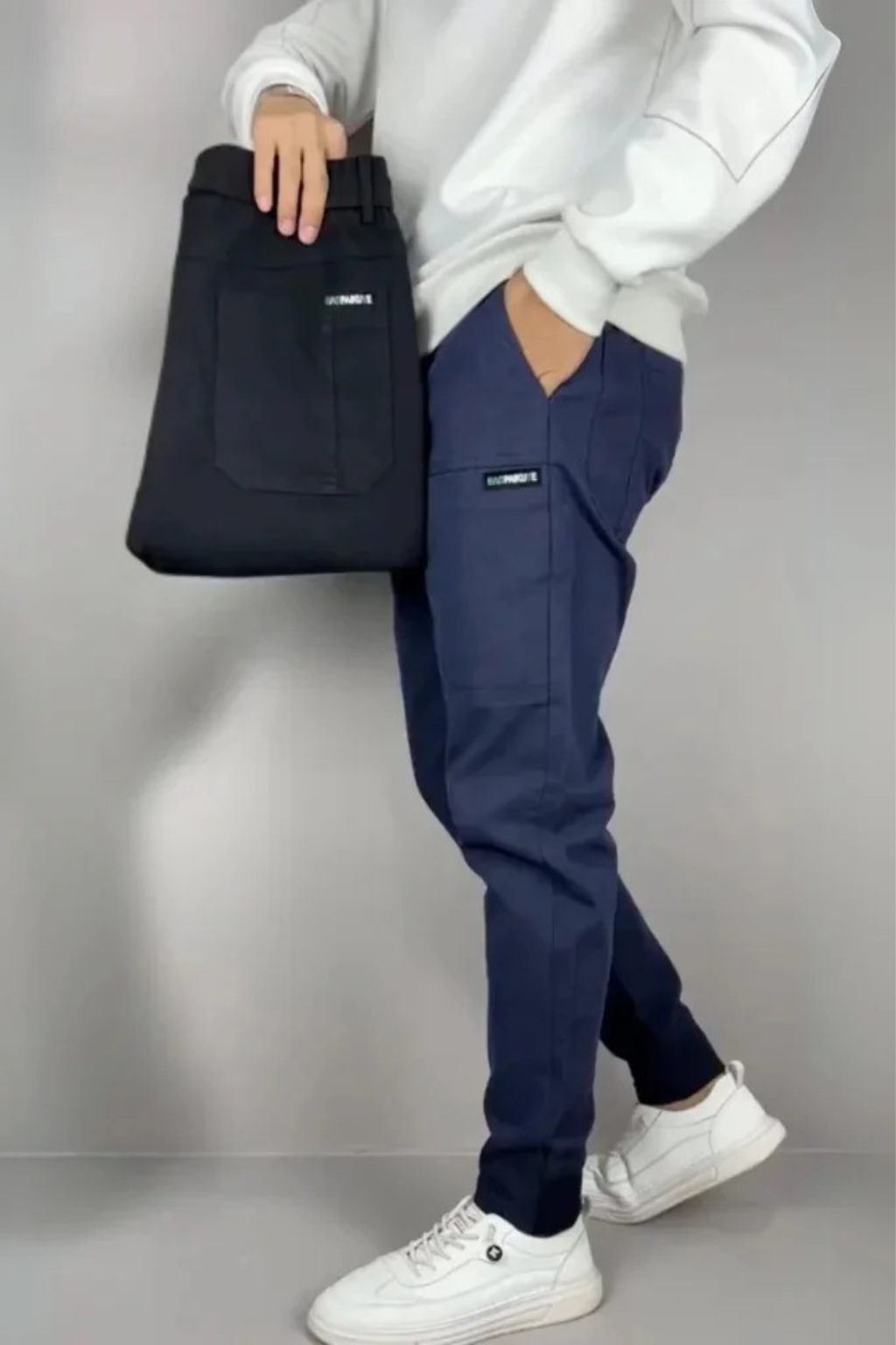 Tommaso | Pantalones Cargo Elásticos Premium