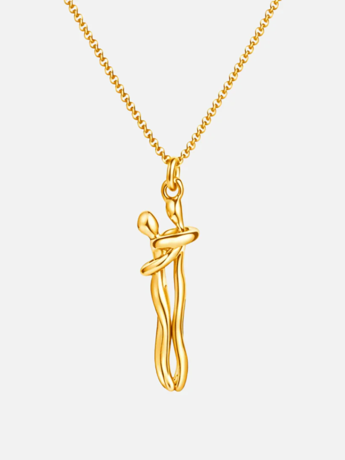 Amara | Collar El Abrazo de Amor en Oro y Plata