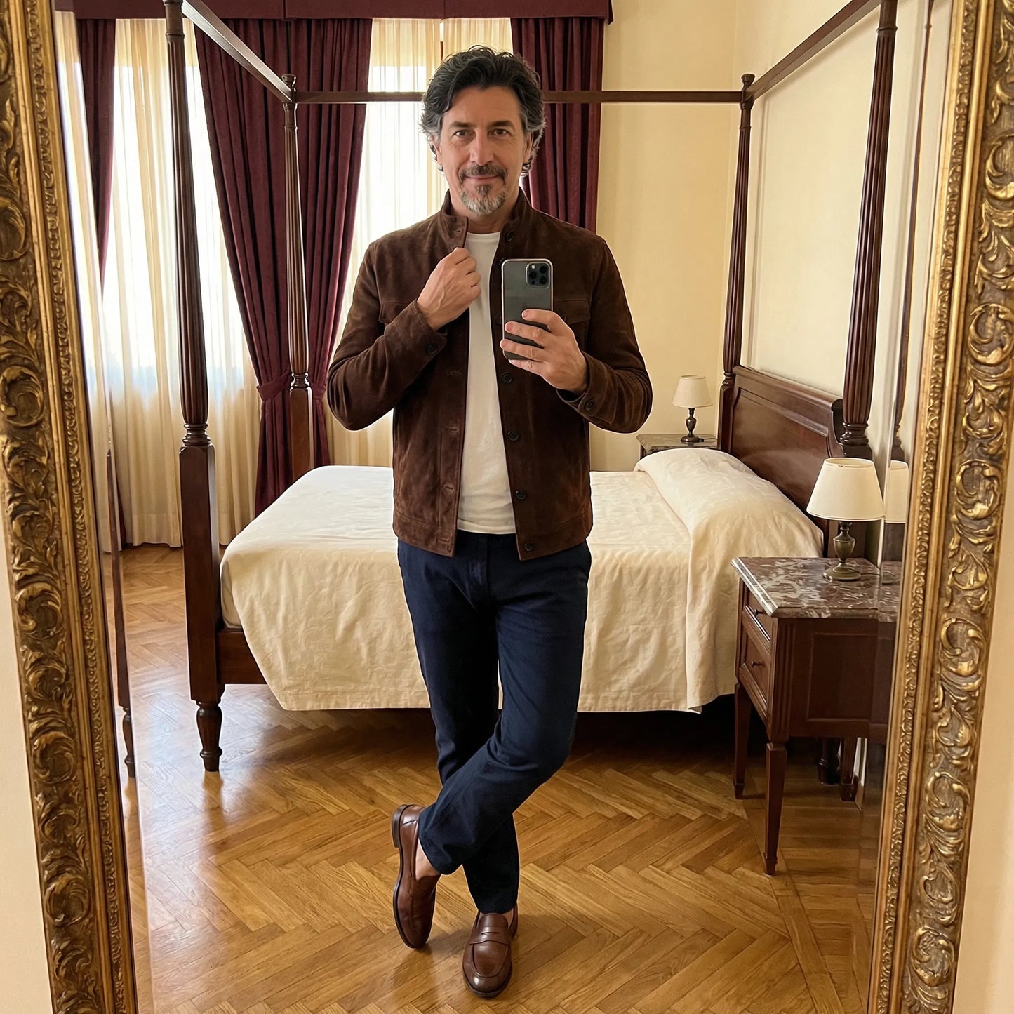 Mateo | Chaqueta Militar Estilo Ante
