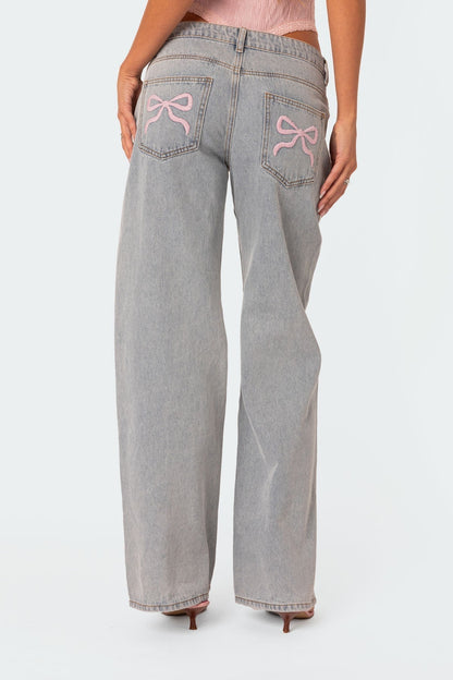 Hope | Jeans con Lazos Bordados