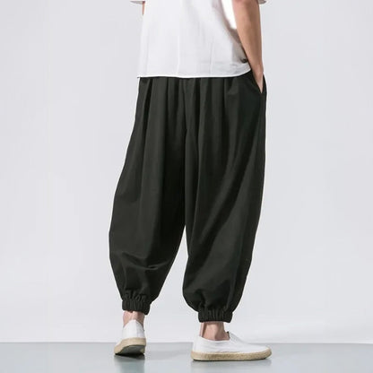 Kaito | Pantalón Algodón Lino Oversized