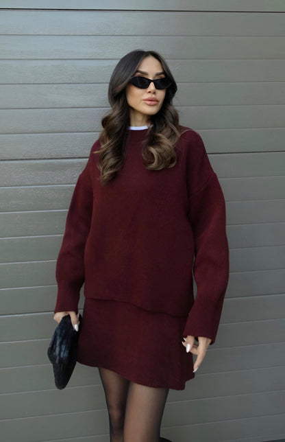 Natalia | Conjunto Chic de Punto de Invierno
