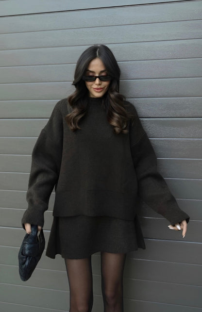 Natalia | Conjunto Chic de Punto de Invierno