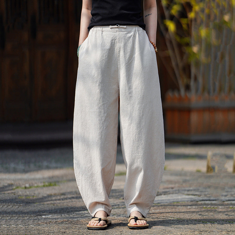 Edo | Pantalón Lino Pierna Ancha